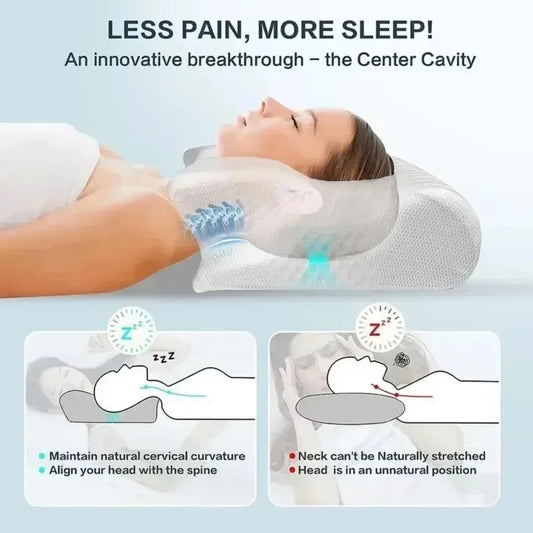 VoenLux Pillow Sleep Memory For Neck Pain Relief Stomach Support Comfortable Pillow